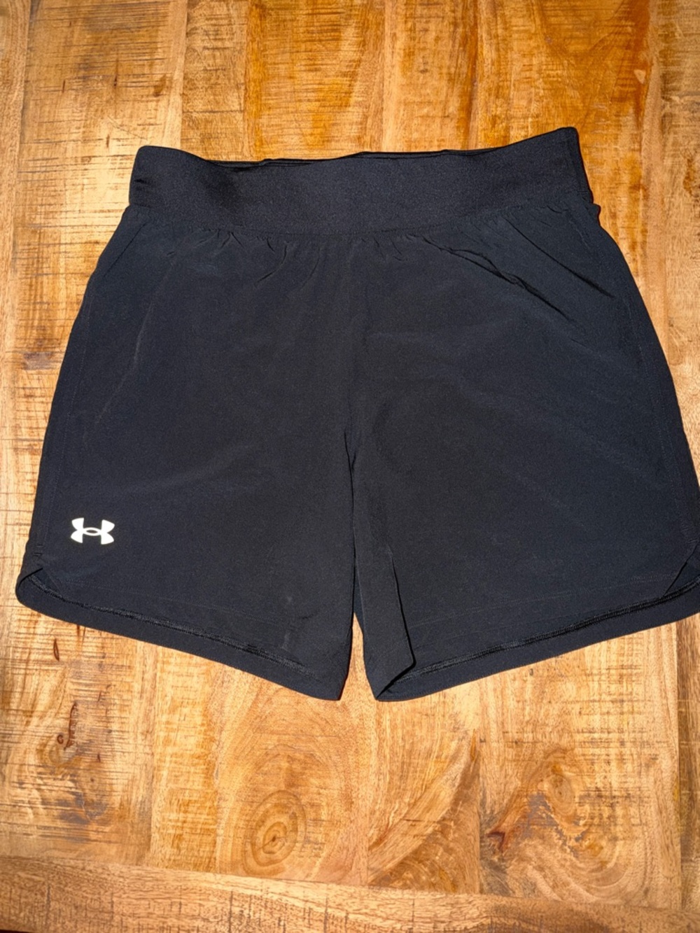 Under Armour Black Women's Athletic Shorts with Logo